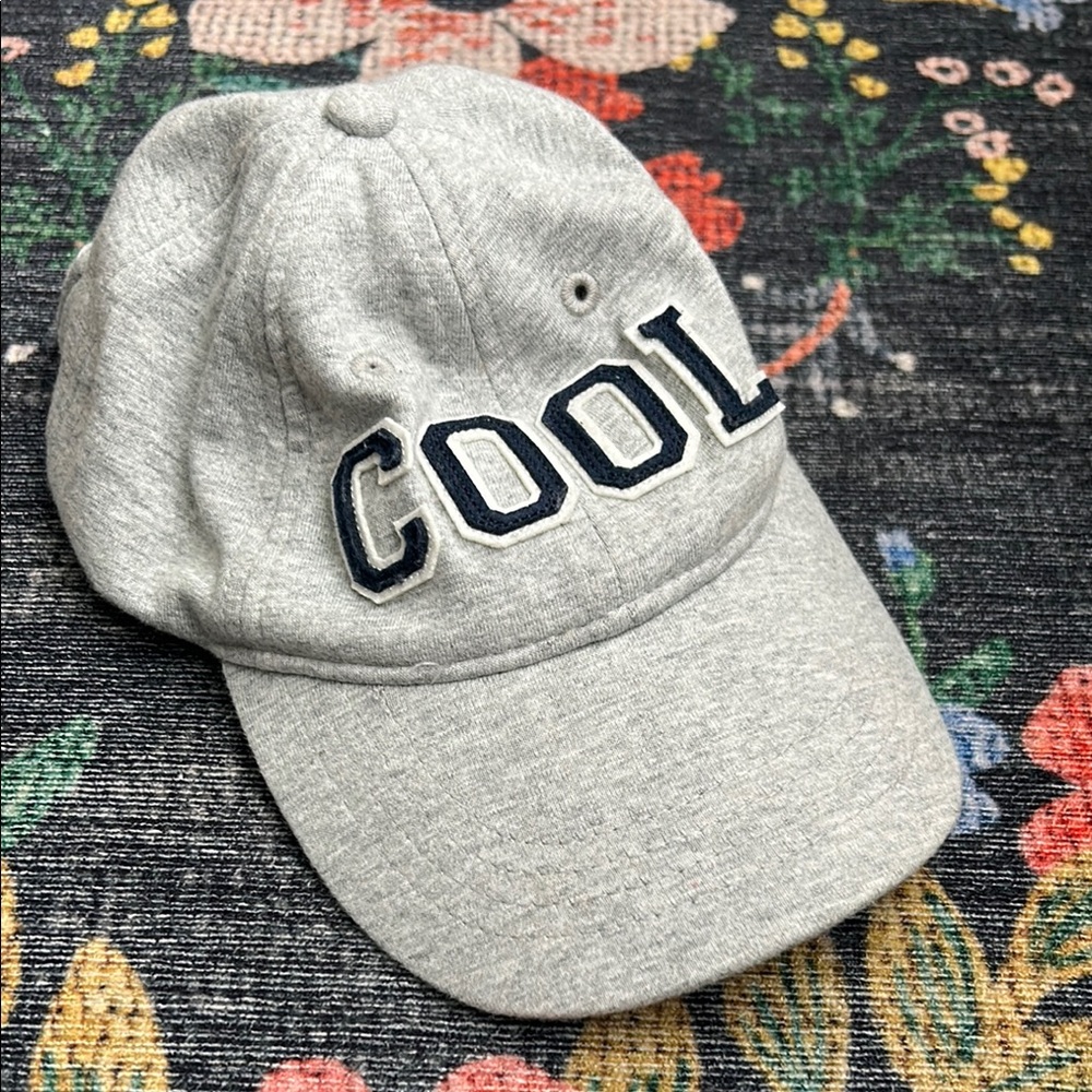 Carter’s Toddler “Cool” Gray Baseball Hat, Size 2T-4T
